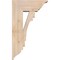 Ekena Millwork Merced Traditional Smooth Bracket w/ Offset Brace, Douglas Fir, 7 1/2"W x 18"D x 30"H BKT0806X18X30MRC01SDF - alternate 3